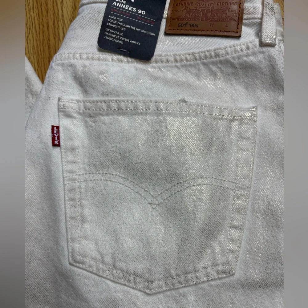 NWT Levi's 501 Coated Jeans Straight Leg 30/32 - Picture 7 of 14